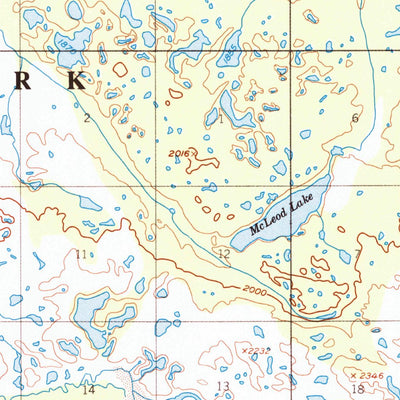 United States Geological Survey Mount Mckinley B-3, AK (1954, 63360-Scale) digital map