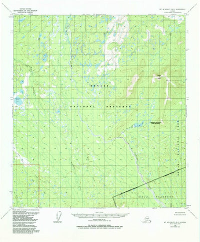 United States Geological Survey Mount Mckinley B-5, AK (1953, 63360-Scale) digital map