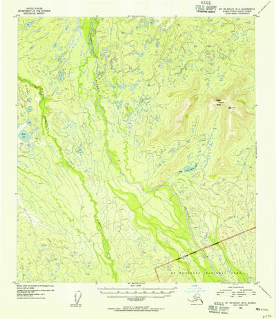 United States Geological Survey Mount Mckinley B-5, AK (1954, 63360-Scale) digital map