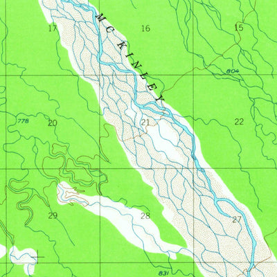 United States Geological Survey Mount Mckinley C-4, AK (1953, 63360-Scale) digital map