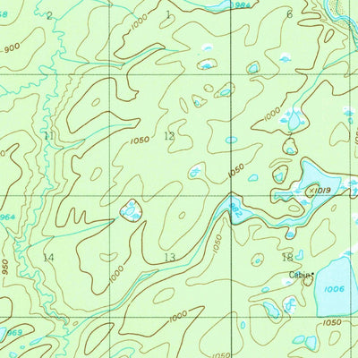 United States Geological Survey Mount Mckinley C-5, AK (1953, 63360-Scale) digital map