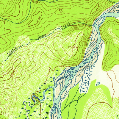 United States Geological Survey Mount Mckinley D-1, AK (1951, 63360-Scale) digital map