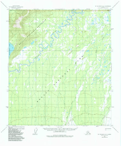 United States Geological Survey Mount Mckinley D-3, AK (1952, 63360-Scale) digital map