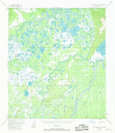 United States Geological Survey Mount Mckinley D-4, AK (1953, 63360-Scale) digital map