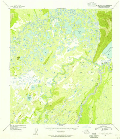 United States Geological Survey Mount Mckinley D-4, AK (1954, 63360-Scale) digital map