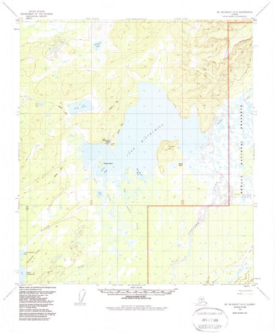 United States Geological Survey Mount Mckinley D-5, AK (1953, 63360-Scale) digital map