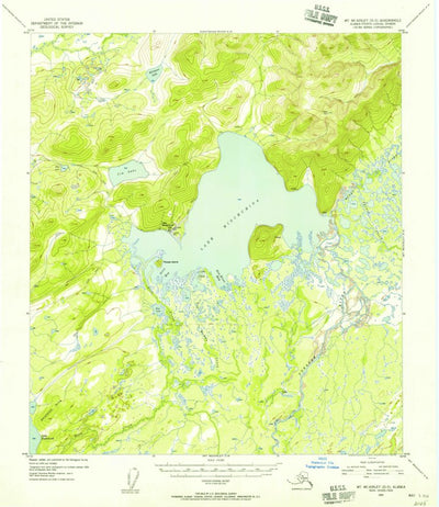United States Geological Survey Mount Mckinley D-5, AK (1954, 63360-Scale) digital map