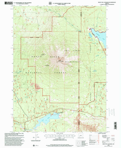 United States Geological Survey Mount Mcloughlin, OR (1998, 24000-Scale) digital map