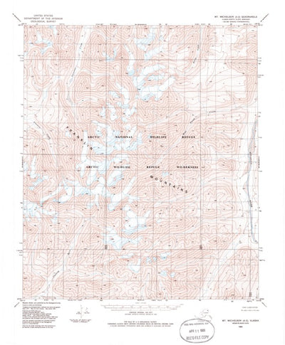 United States Geological Survey Mount Michelson A-2, AK (1983, 63360-Scale) digital map