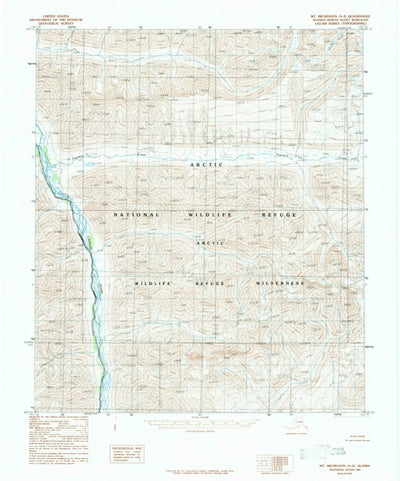 United States Geological Survey Mount Michelson A-3, AK (1983, 63360-Scale) digital map