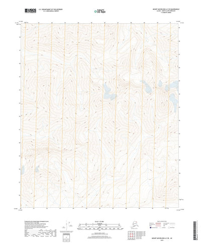 United States Geological Survey Mount Michelson A-3 SE, AK (2018, 25000-Scale) digital map