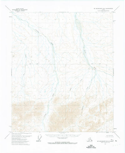 United States Geological Survey Mount Michelson B-5, AK (1971, 63360-Scale) digital map