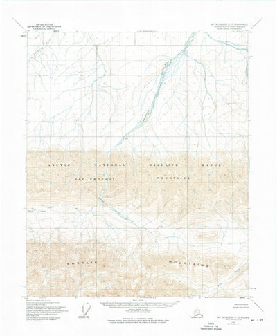 United States Geological Survey Mount Michelson C-3, AK (1975, 63360-Scale) digital map