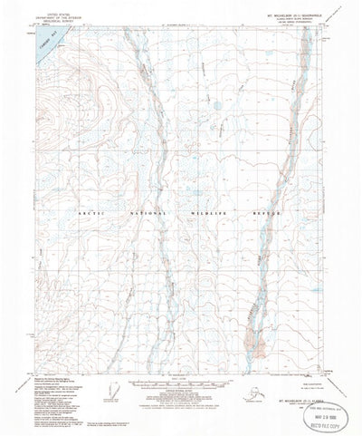 United States Geological Survey Mount Michelson D-1, AK (1955, 63360-Scale) digital map