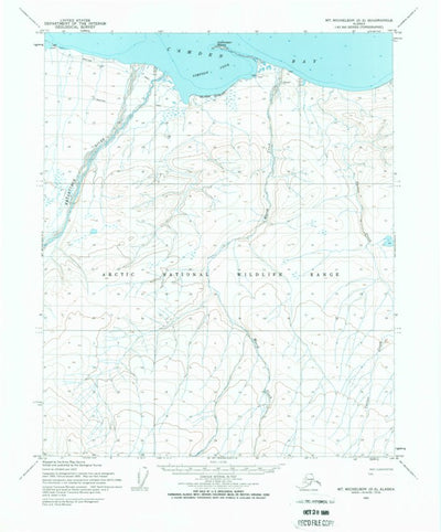 United States Geological Survey Mount Michelson D-2, AK (1955, 63360-Scale) digital map