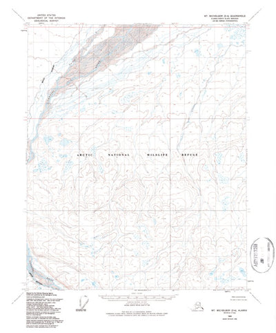 United States Geological Survey Mount Michelson D-4, AK (1955, 63360-Scale) digital map