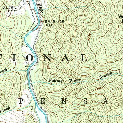 United States Geological Survey Mount Mitchell, NC (1946, 24000-Scale) digital map