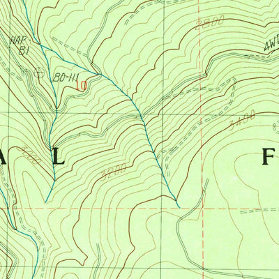 United States Geological Survey Mount Mitchell, OR (1985, 24000-Scale) digital map