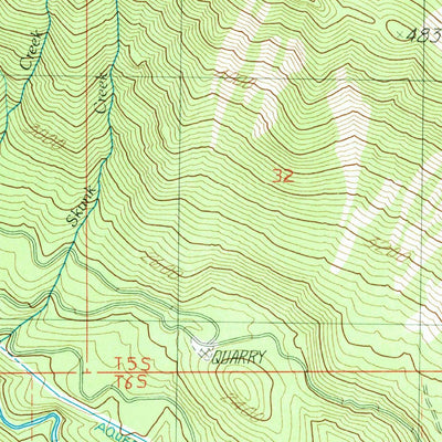 United States Geological Survey Mount Mitchell, OR (1985, 24000-Scale) digital map