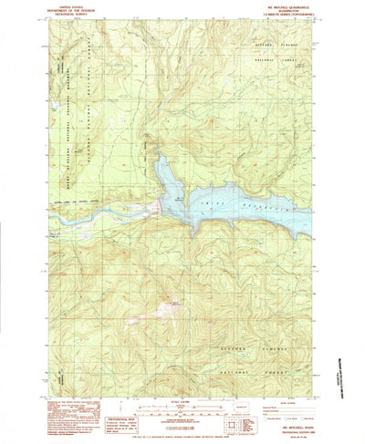 United States Geological Survey Mount Mitchell, WA (1984, 24000-Scale) digital map
