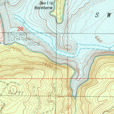 United States Geological Survey Mount Mitchell, WA (1984, 24000-Scale) digital map