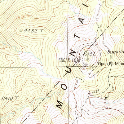 United States Geological Survey Mount Montgomery, NV (1987, 24000-Scale) digital map