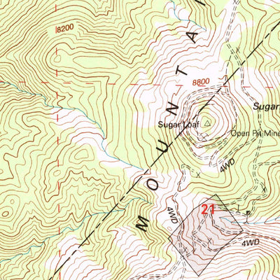 United States Geological Survey Mount Montgomery, NV (1994, 24000-Scale) digital map