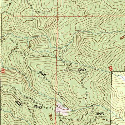 United States Geological Survey Mount Montgomery, NV (1994, 24000-Scale) digital map