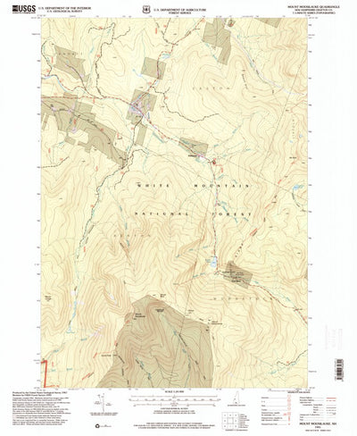 United States Geological Survey Mount Moosilauke, NH (1995, 24000-Scale) digital map