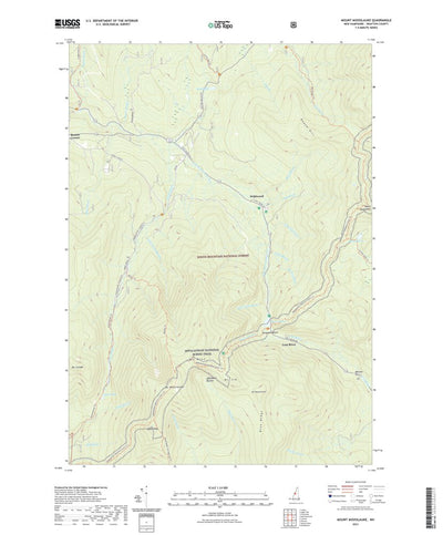 United States Geological Survey Mount Moosilauke, NH (2021, 24000-Scale) digital map
