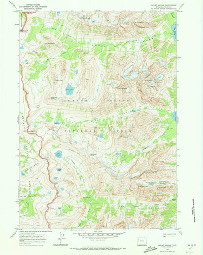 United States Geological Survey Mount Moran, WY (1968, 24000-Scale) digital map