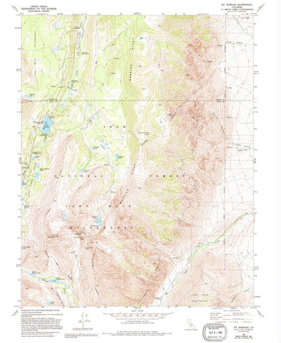 United States Geological Survey Mount Morgan, CA (1982, 24000-Scale) digital map