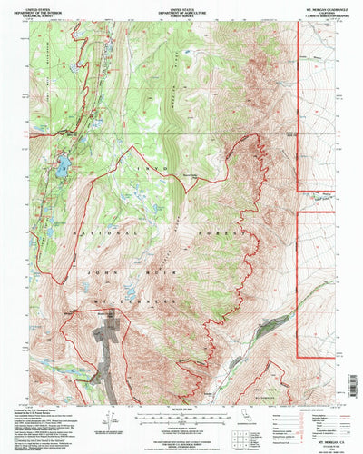 United States Geological Survey Mount Morgan, CA (1994, 24000-Scale) digital map