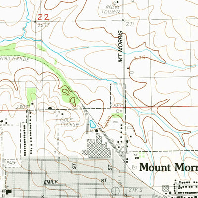 United States Geological Survey Mount Morris, IL (1983, 24000-Scale) digital map