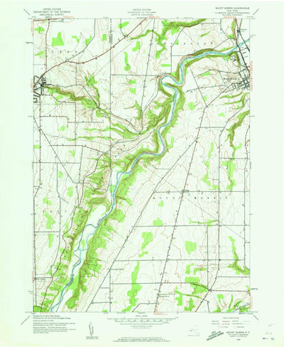 United States Geological Survey Mount Morris, NY (1943, 24000-Scale) digital map
