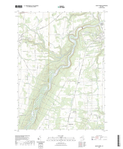 United States Geological Survey Mount Morris, NY (2023, 24000-Scale) digital map