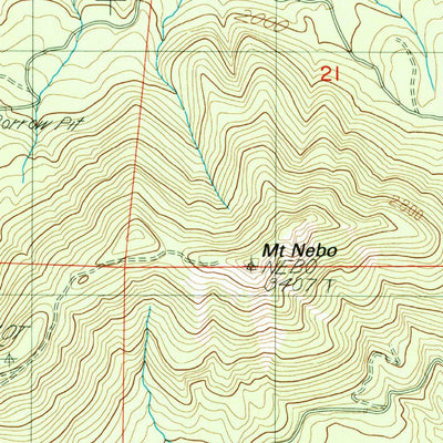 United States Geological Survey Mount Nebo, OR (1988, 24000-Scale) digital map