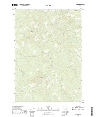 United States Geological Survey Mount Nebo, OR (2020, 24000-Scale) digital map