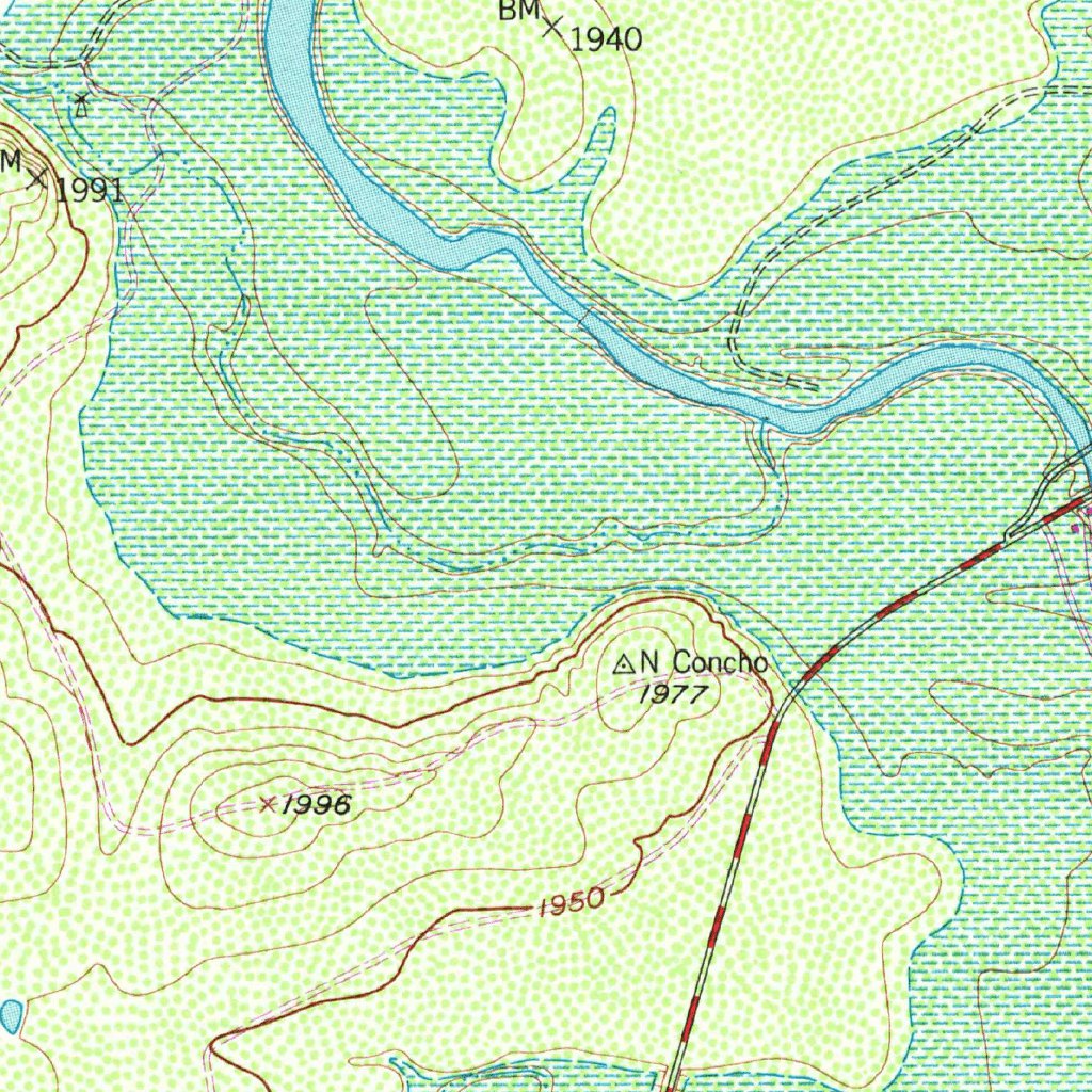 Mount Nebo, TX (1957, 24000-Scale) Map by United States Geological ...