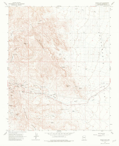 United States Geological Survey Mount Nutt, AZ (1967, 24000-Scale) digital map