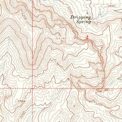 United States Geological Survey Mount Nutt, AZ (1967, 24000-Scale) digital map