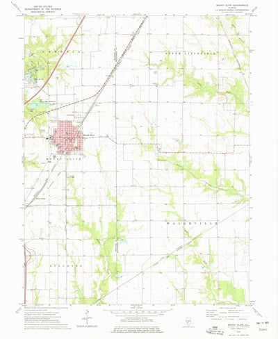 United States Geological Survey Mount Olive, IL (1974, 24000-Scale) digital map