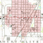 United States Geological Survey Mount Olive, IL (1974, 24000-Scale) digital map