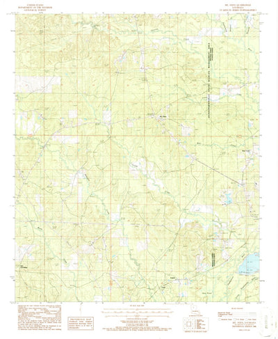 United States Geological Survey Mount Olive, LA (1986, 24000-Scale) digital map