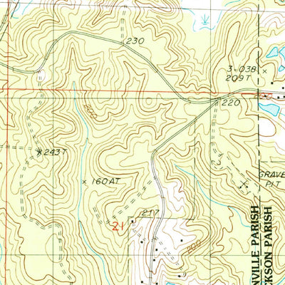 United States Geological Survey Mount Olive, LA (1986, 24000-Scale) digital map