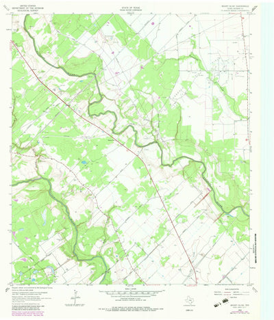 United States Geological Survey Mount Olive, TX (1963, 24000-Scale) digital map