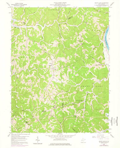 United States Geological Survey Mount Olive, WV (1958, 24000-Scale) digital map