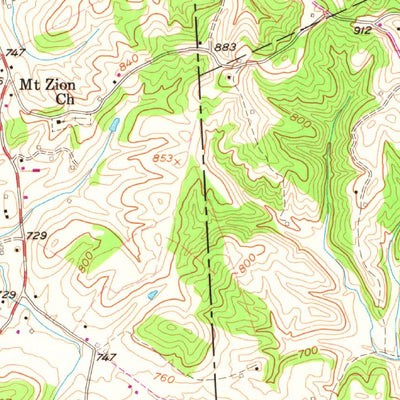 United States Geological Survey Mount Olive, WV (1958, 24000-Scale) digital map