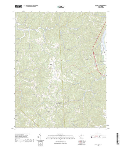 United States Geological Survey Mount Olive, WV (2023, 24000-Scale) digital map