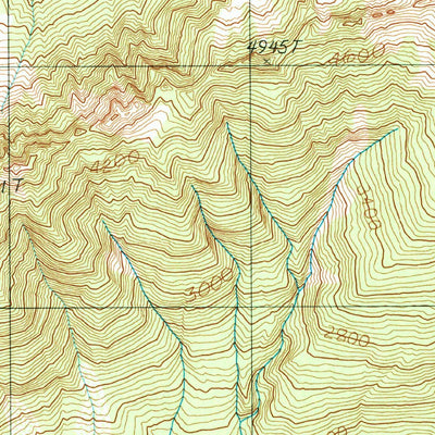 United States Geological Survey Mount Olson, WA (1990, 24000-Scale) digital map